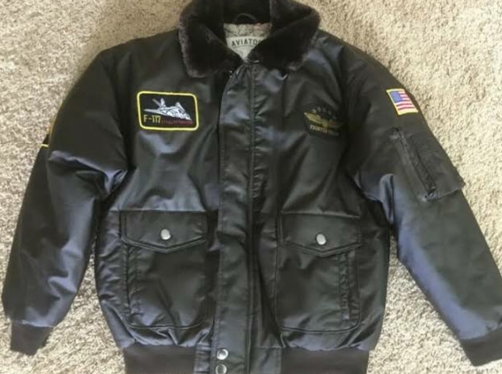 Aviator Kids Military Style Flight Jacket Size M